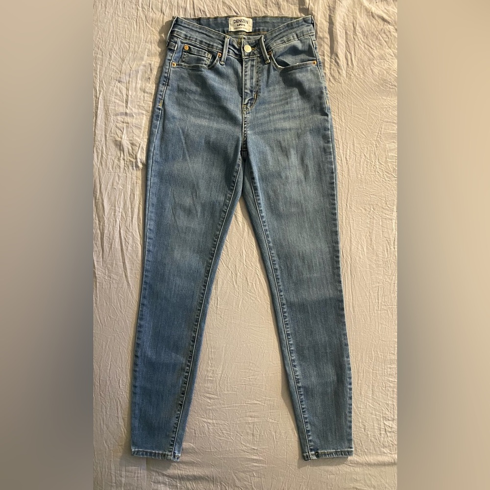 DENIZEN FROM LEVI’S HIGH-RISE SKINNY JEANS 2M - Picture 3 of 9